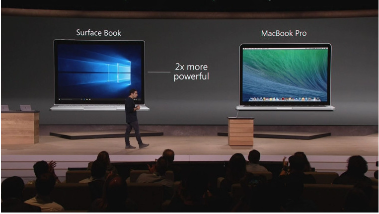 Surface Book в сравнении с MacBook Pro