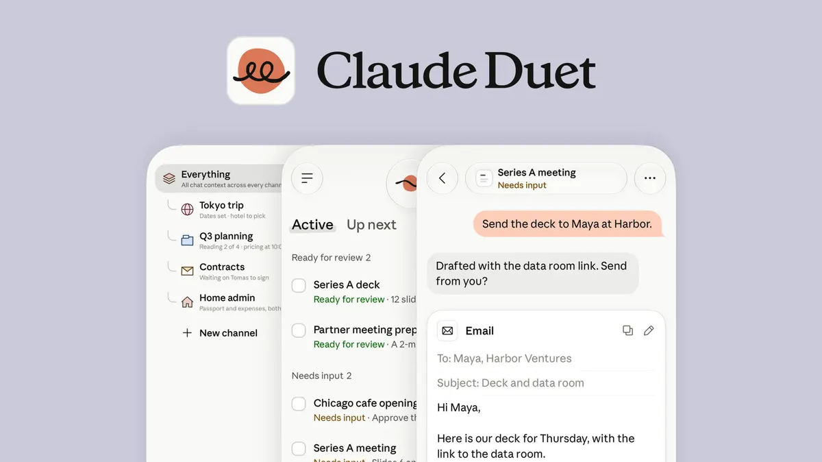 Anthropic запускає проактивного агента Claude Duet у форматі research preview