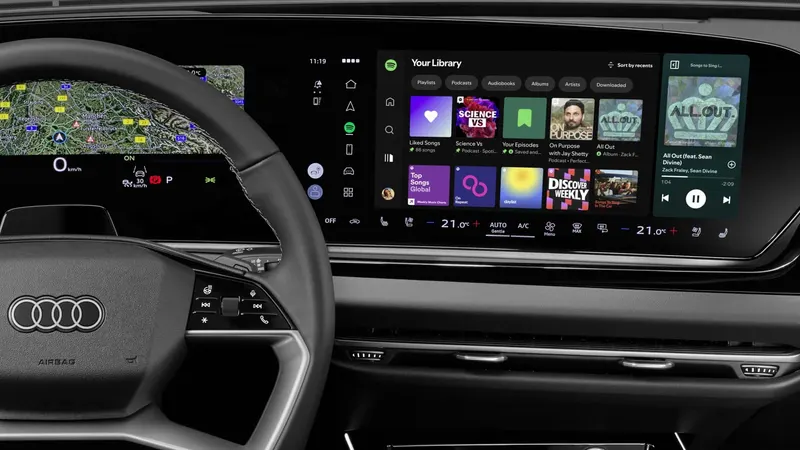 Audi першою інтегрує нативний Spotify у мультимедіа без телефону