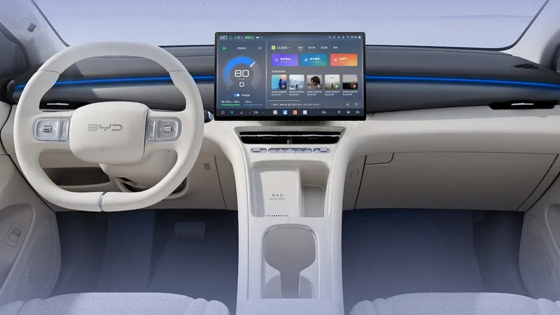 Інтер’єр другого покоління BYD Seagull