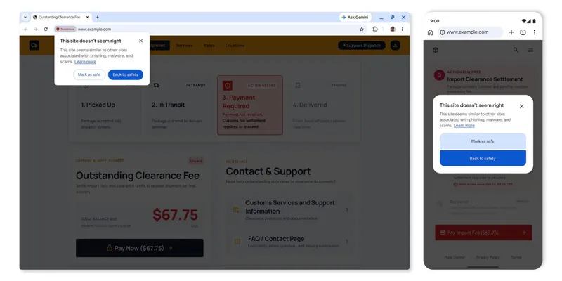 Chrome попереджатиме про підозрілі сайти та захищатиме від ClickFix-атак