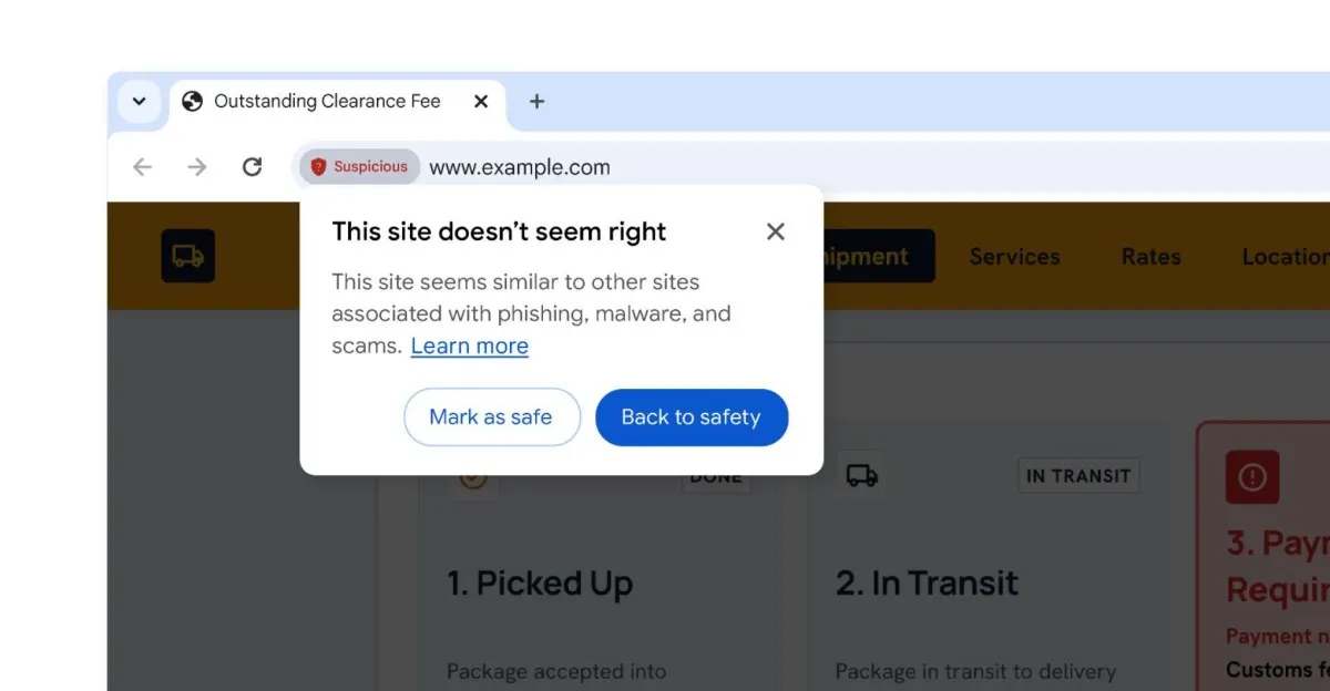 Chrome попереджатиме про підозрілі сайти та захищатиме від ClickFix-атак