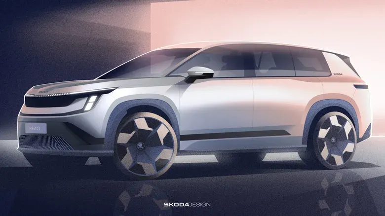 Офіційний ескіз Skoda Peaq SUV