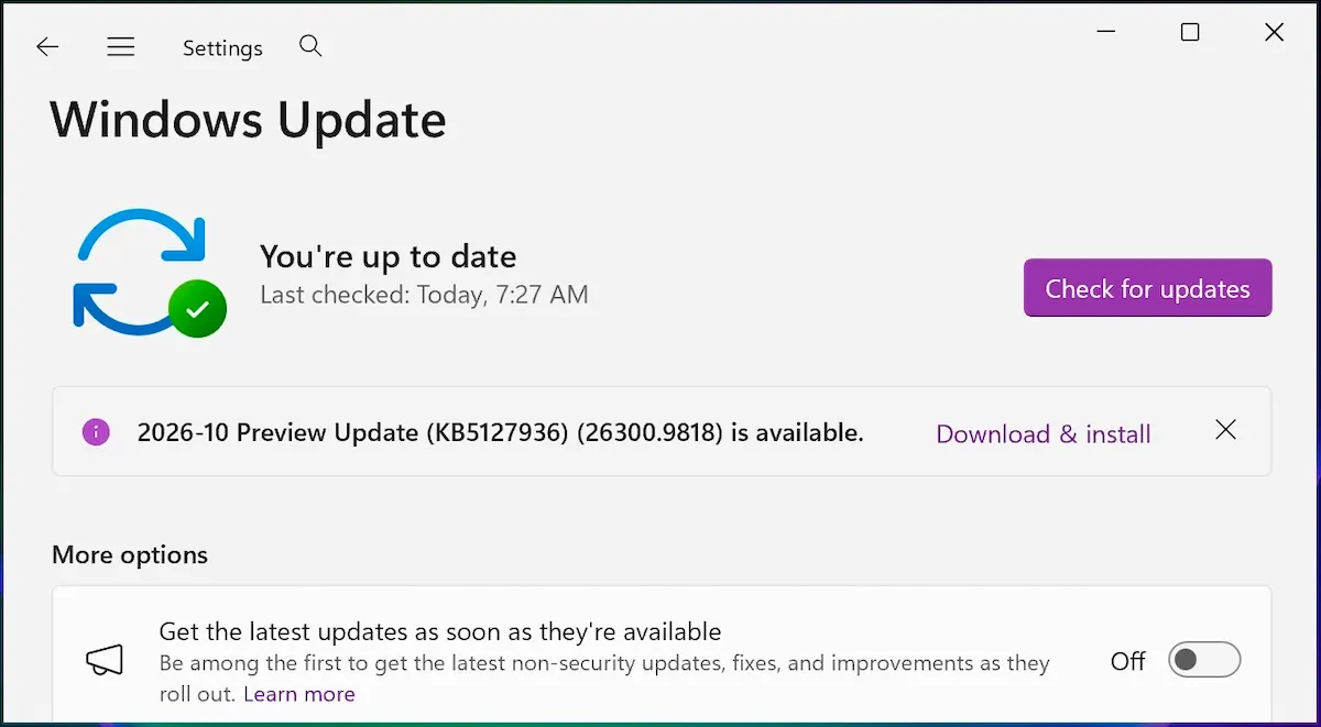 Microsoft випустила Windows 11 KB5127936 з 41 зміною та швидшим контекстним меню
